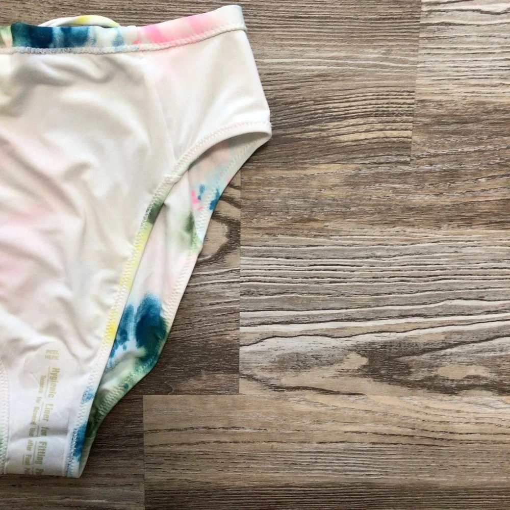 Old Navy The Tie Up French Multi Tie Dye Bikini Bottom Small NWT